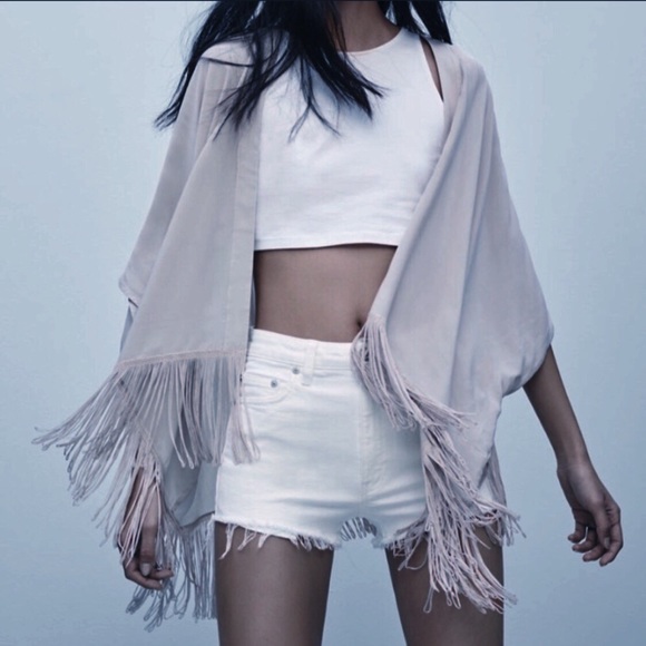 Aritzia Sweaters - Aritzia Talula Fawkner Blouse in Ash Fringe